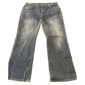 Lands End Women's 16 Straight Leg Denim Jeans Outings School Work Casual 36x29